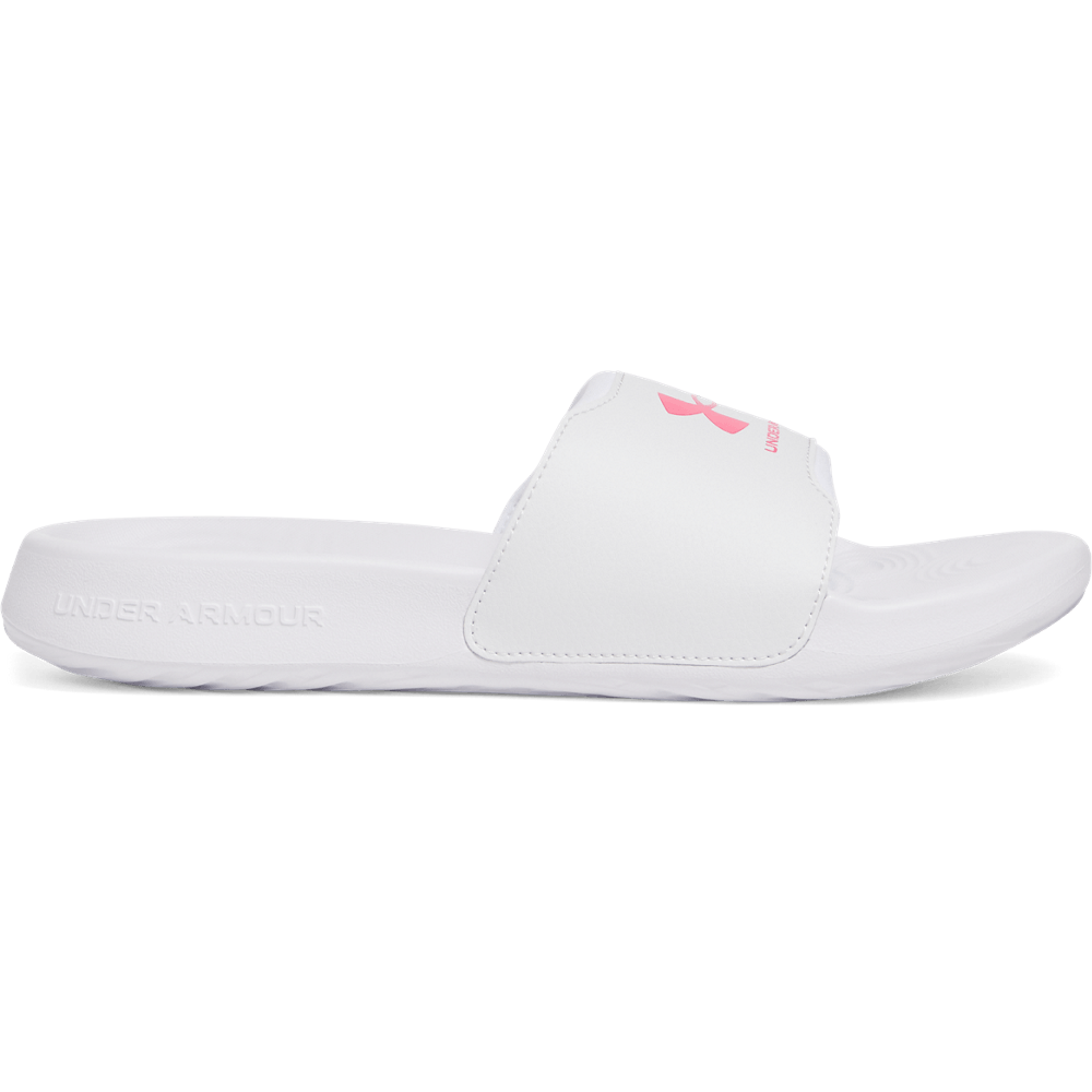 UA W Ignite Select Sandalias blanco de mujer para natacion