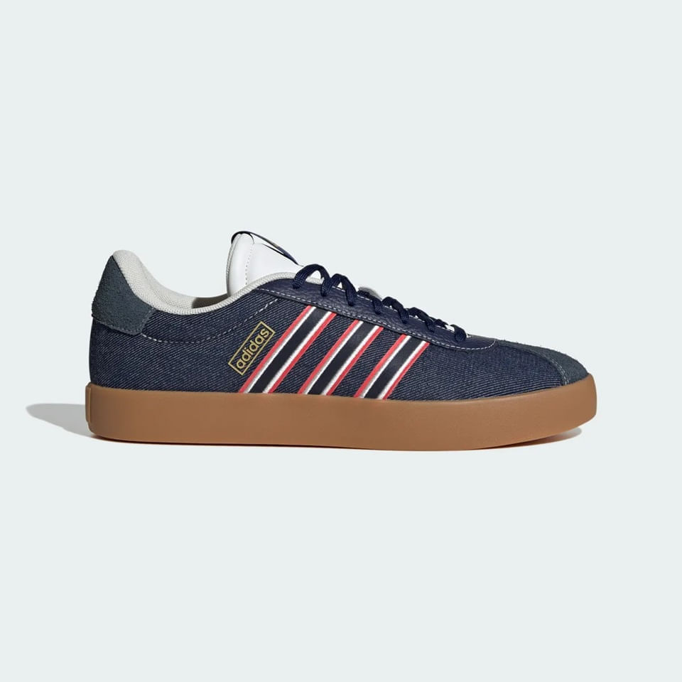Tenis Adidas Hombre VL Court 3.0 JR8591 Azul Casual