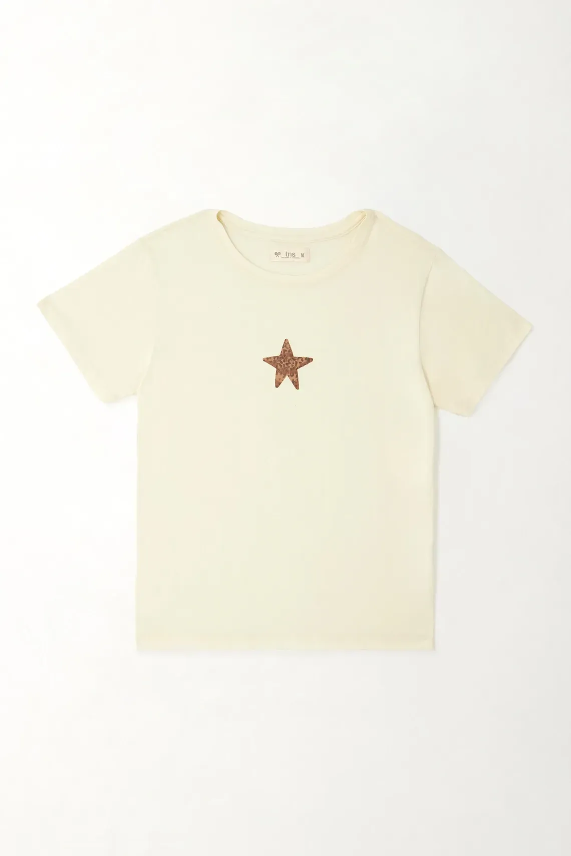 Camiseta estampada crudo para mujer