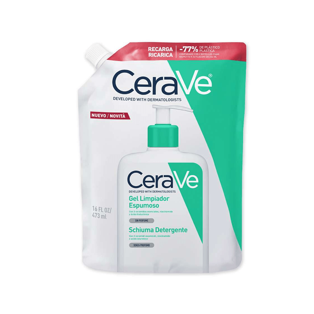 Gel Limpiador Espumoso Refill Cerave Piel Normal a Grasa