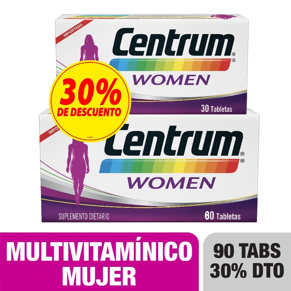 Oferta Centrum Women X 30 Tabletas + 60 Precio Especial