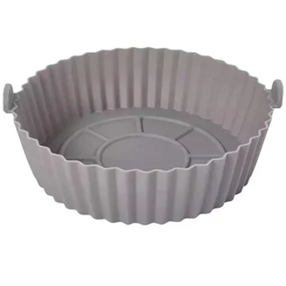 Molde Silicona Olla Freidora Air Fryer Reutilizable Gris Freidora Aire