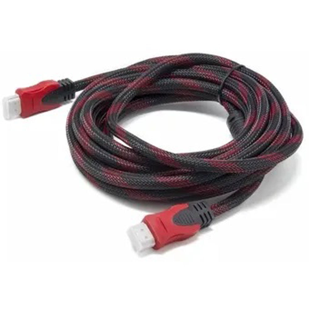 Cable HDMI-HDMI Enmallado Filtro Bolsa 3 Metros Full HD 1080P Reforzado