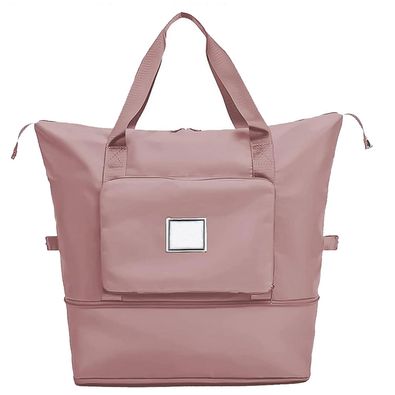 Bolso  Viajero Plegable Expandible Multi Proposito Palo Rosa