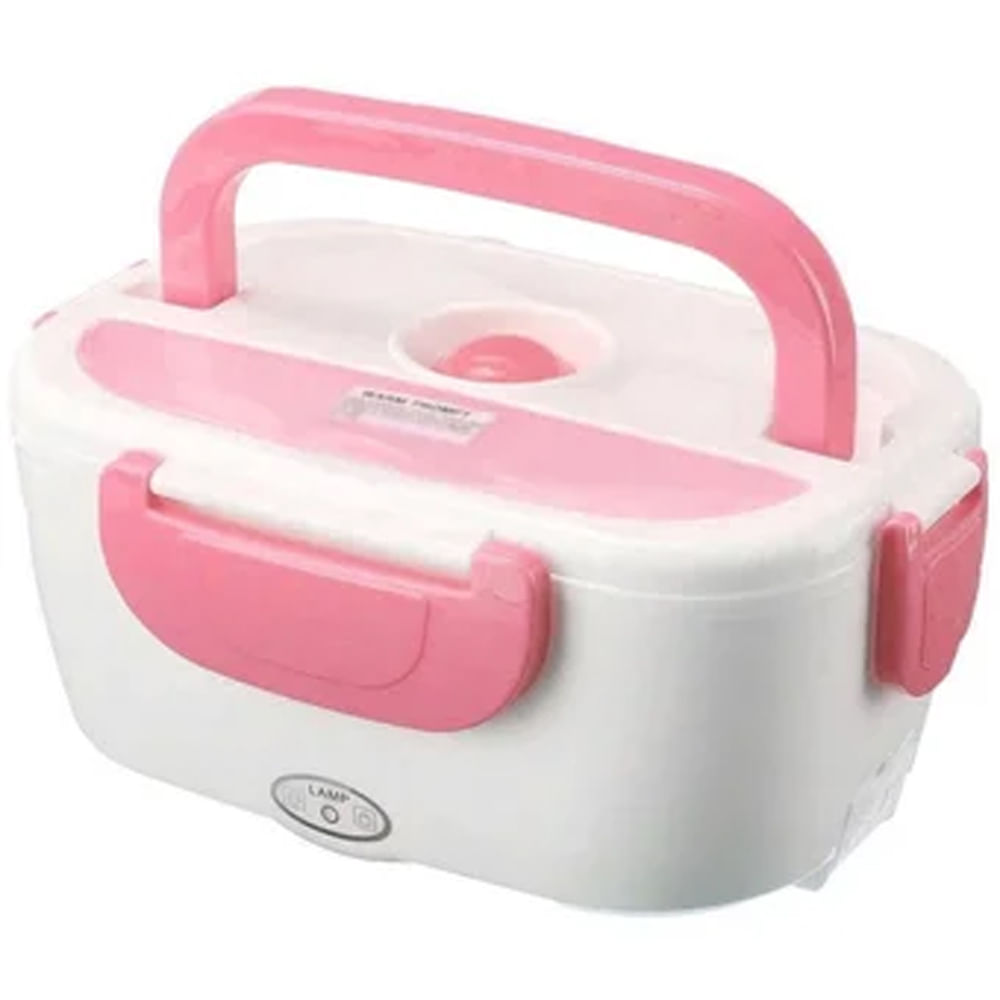 Lonchera electrica Porta Comidas Termica Portatil Rosa