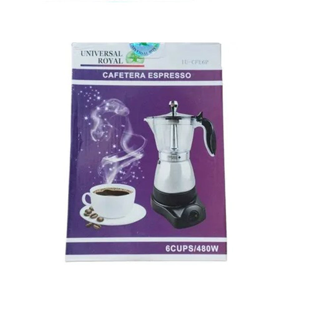 Cafetera Tradicional Eléctrica Gris Trasparente CFE6P Malla 480W