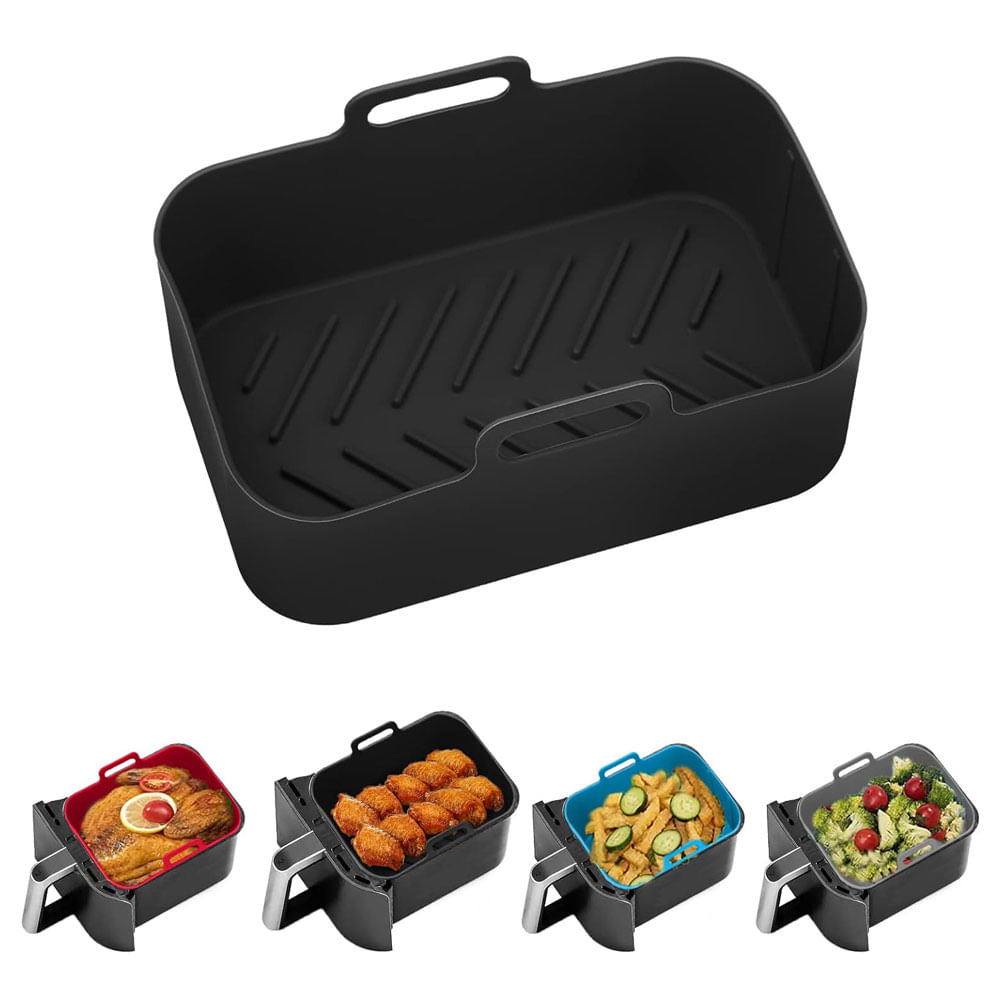 Molde Silicona Freidora Air Fryer Reutilizable Freidora Rectangular Ng