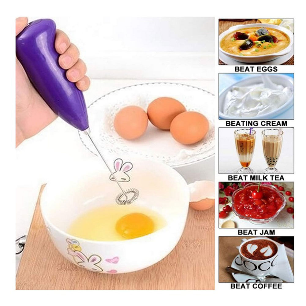 Mezclador Electrico Pilas Espuma Batidor Mezcla Cafe Latte Crema Mr