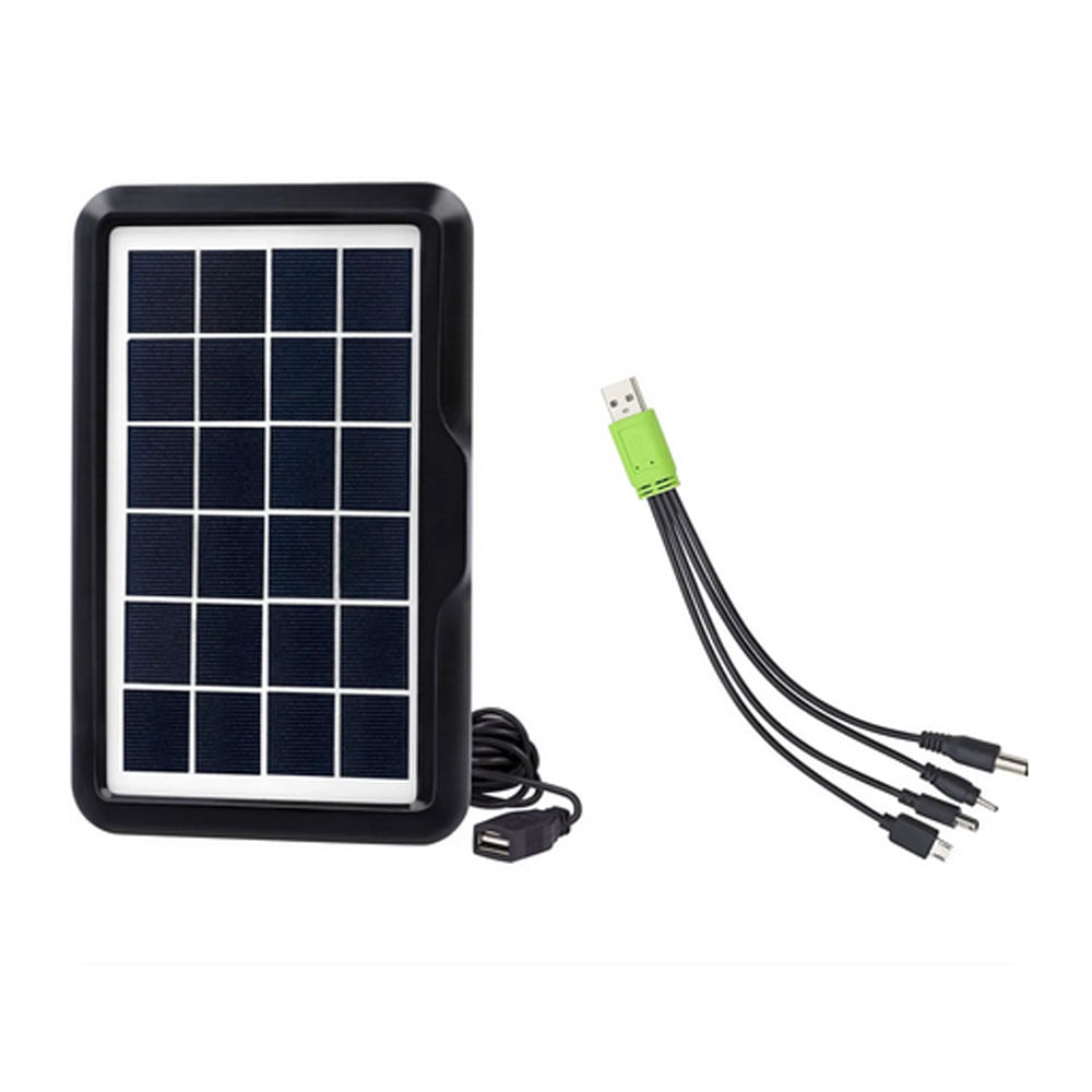 Panel Solar CL-680 Cargador Bateria Celular USB Multi Cabezal