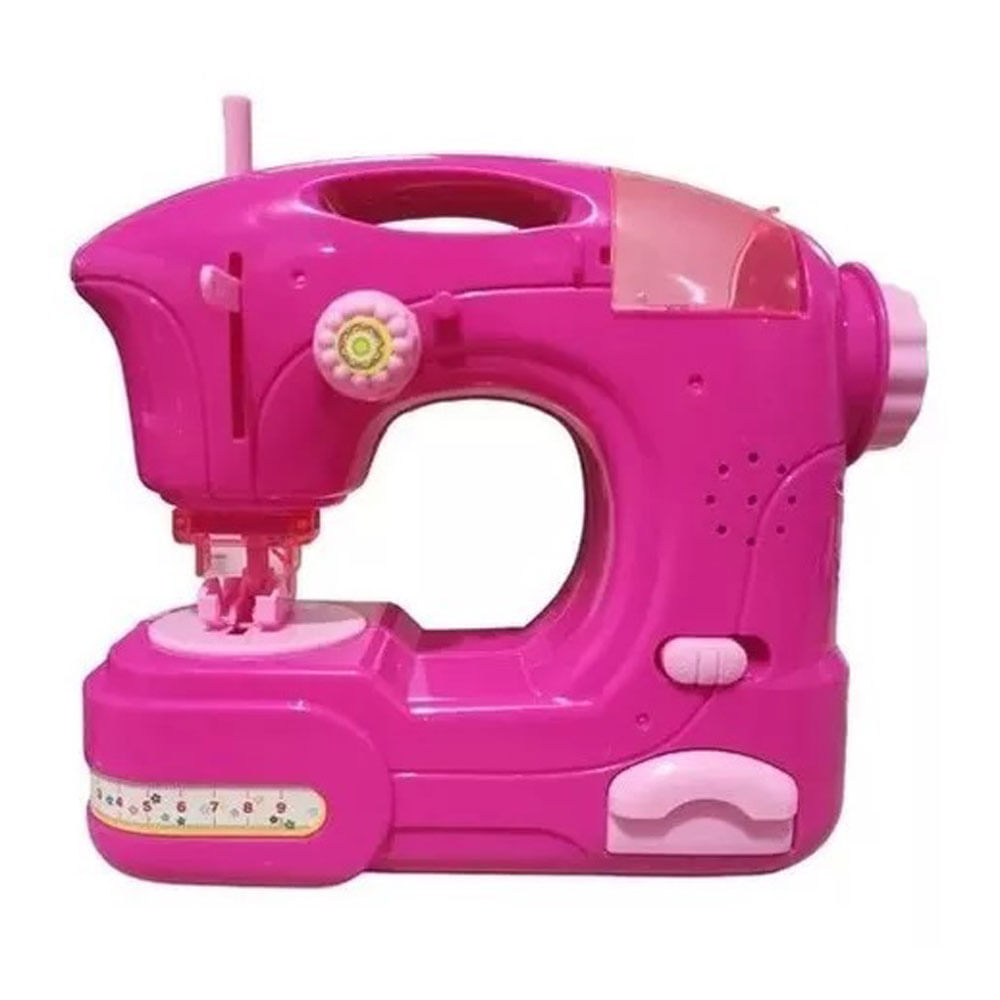 Mini Maquina Coser Diseños Canasta Ropa Ganchos Colgar LS8202F Rosa