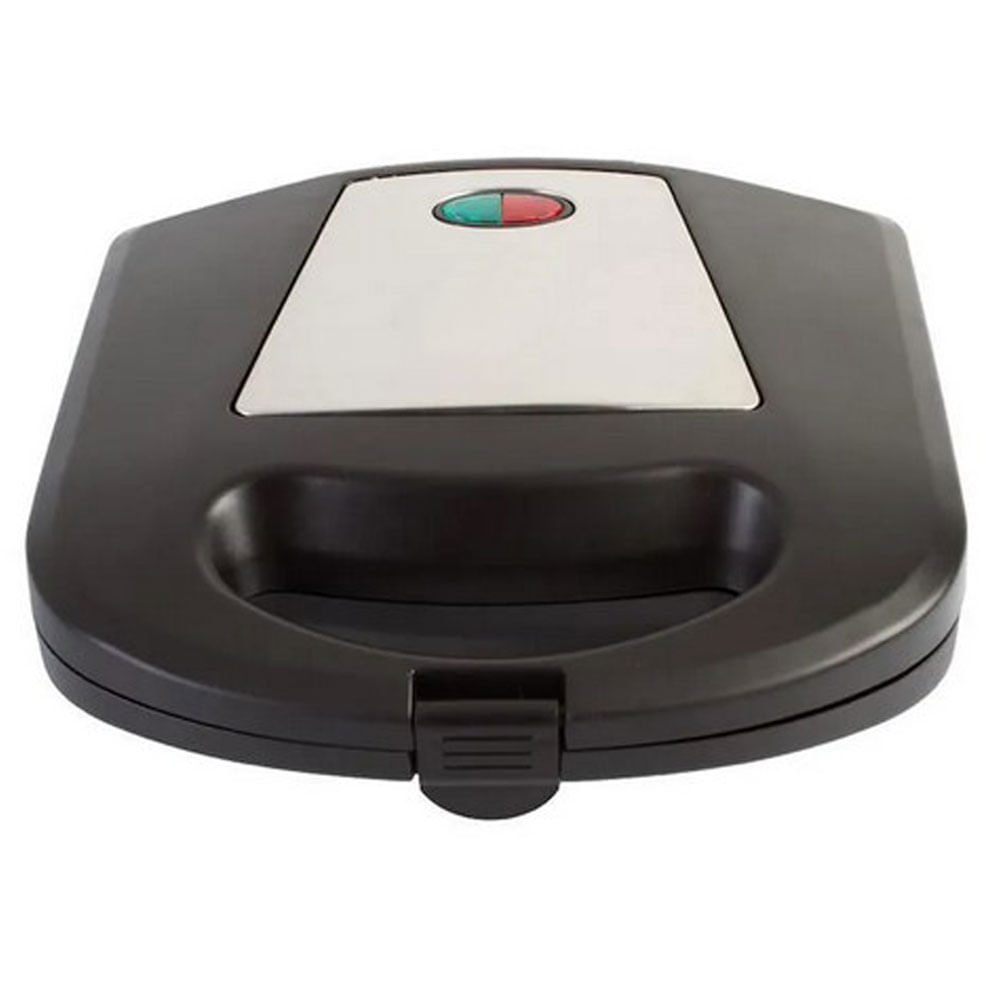 Sanduchera Electrica Dos Puestos Compacta Antiadherente 750W Negra