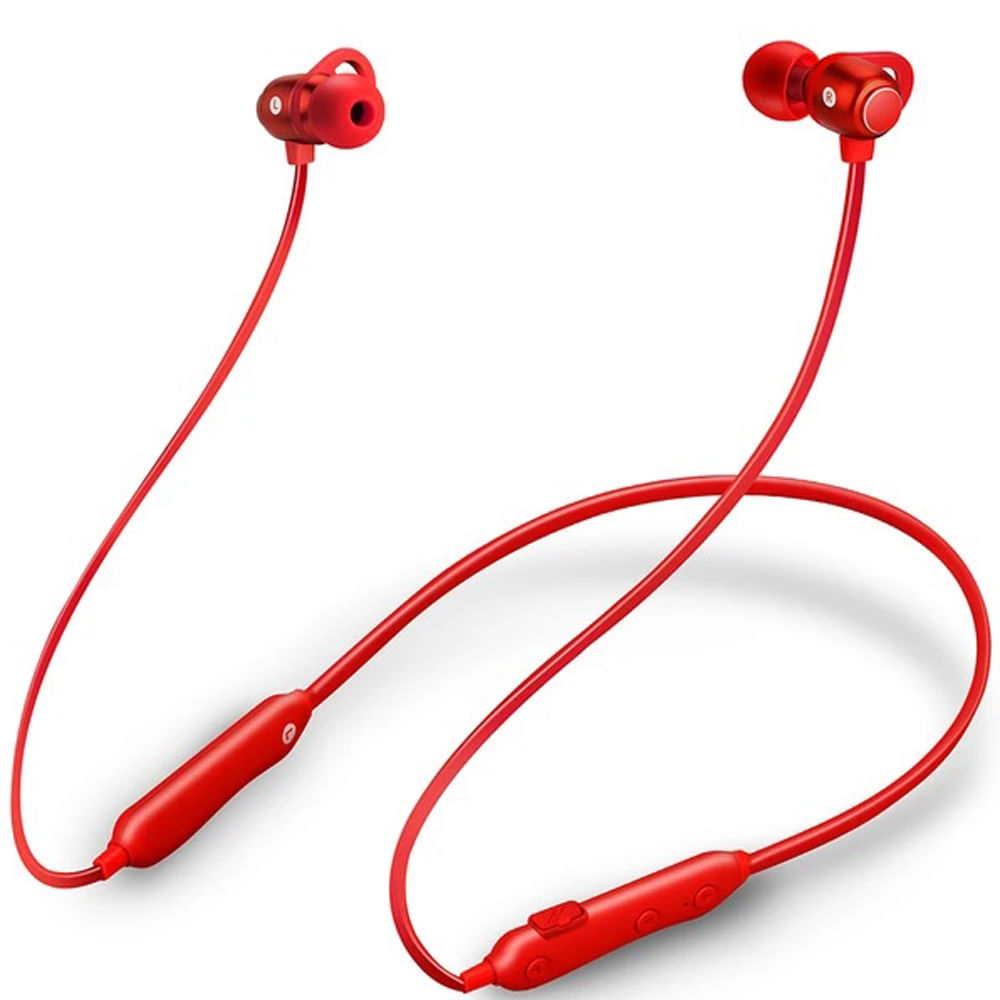 Audífonos inalámbricos Sport Recargable Bluetooth BT-16 Rojo