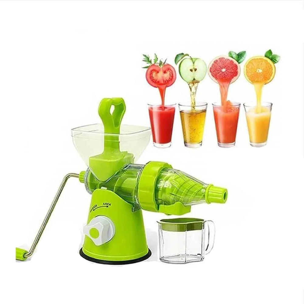 Exprimidor Jugo Manual Molino Multiusos Alimentos Verduras Frutas Verde