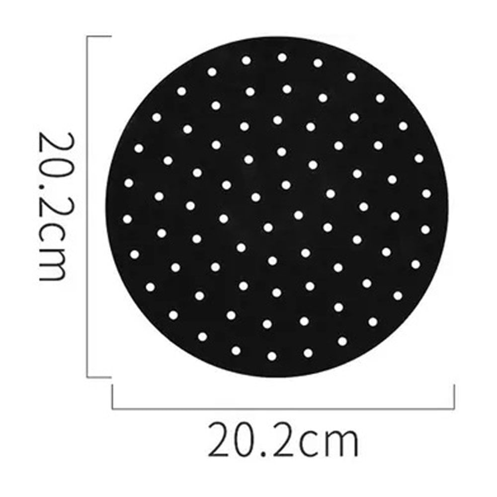 Protector Silicona Antiadherente Freidora Aire 20cm Negro FK22-75