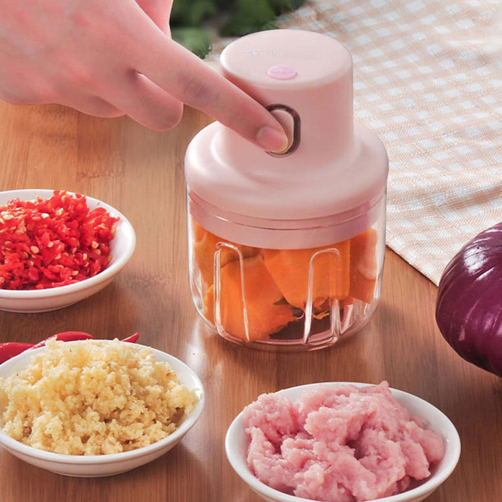 Picador Electrico 250ml Alimentos Fruta Carne Verduras FK22-10 Lavable