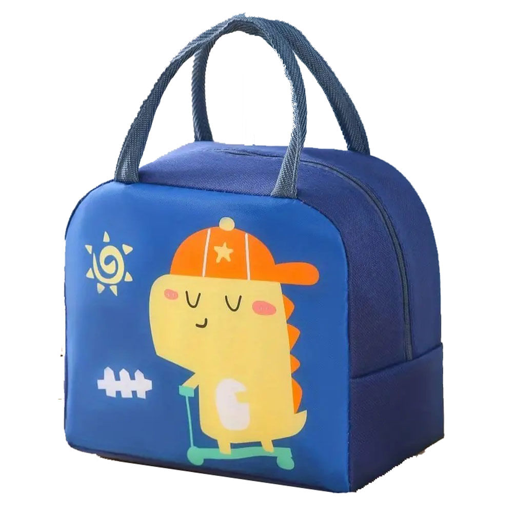 Lonchera Bolsa Termica Imprermeable Infantil Portatil Lavable Azul