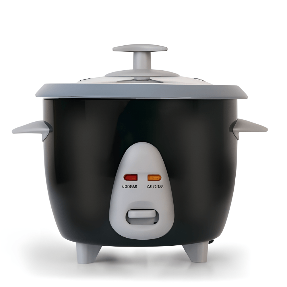 Olla Arrocera Electrica Compacta Capacidad Un Litro Recipiente Negro