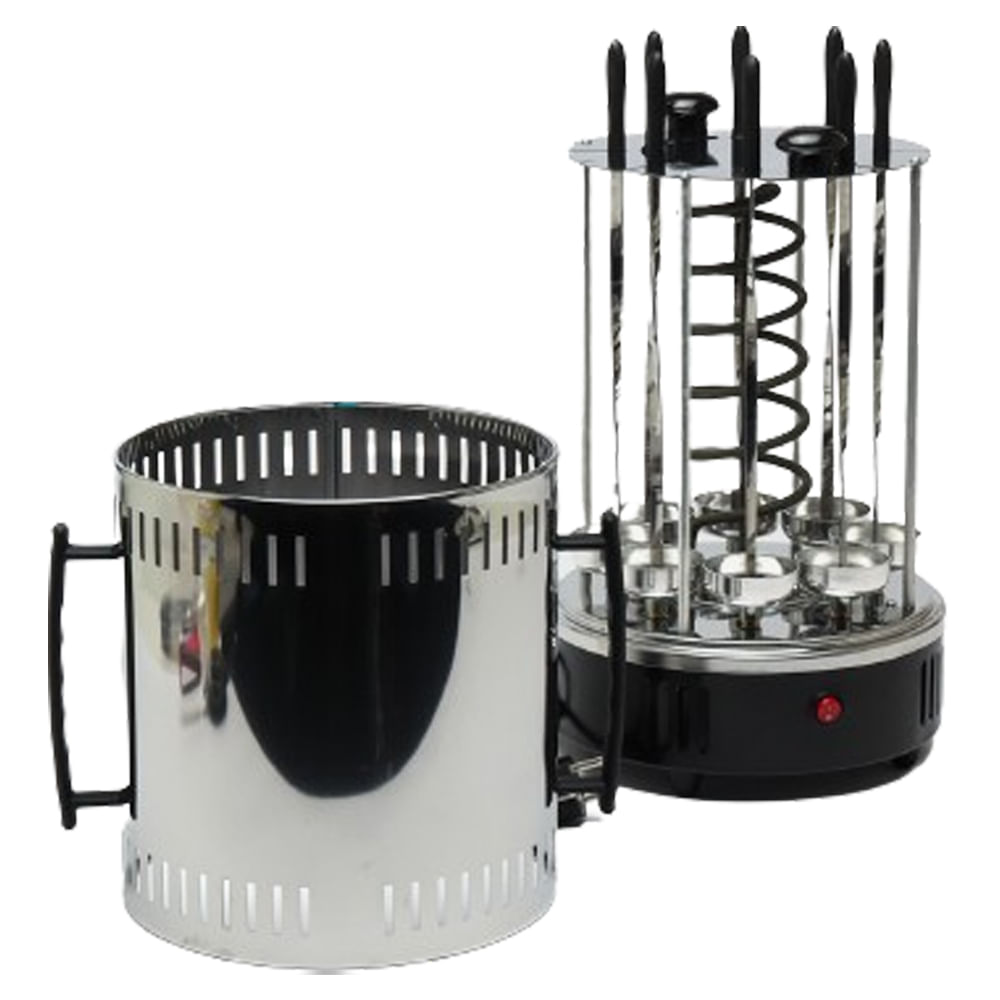 Horno Asador Barril Pinchos Giratorio Maquina Brochetas Extraibles