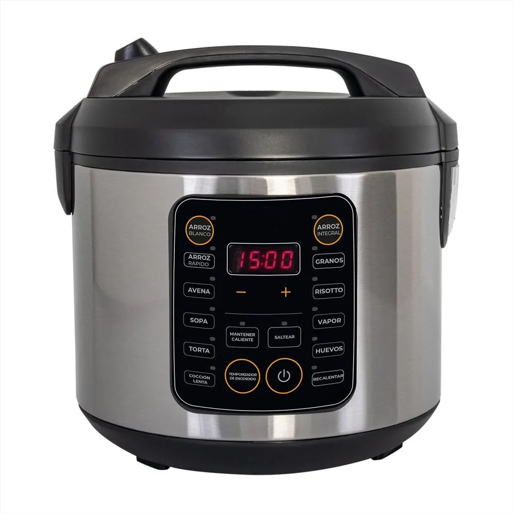 Olla Multiusos 5 Litros 15 Funciones Antiadherente Coccion Vaporera LCD