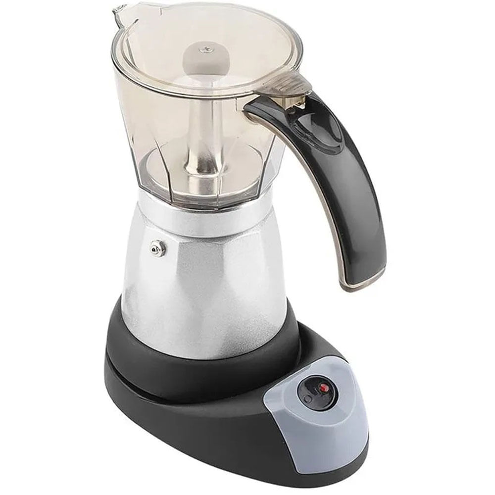Cafetera Electrica Hogar 6 Tazas Tipo Moka IUCFE6ALW Vaso Metalico