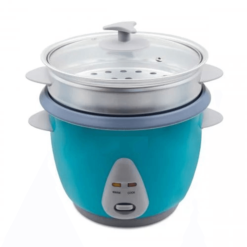 Olla Arrocera Electrica 1.8Litros Vaporera Taza Medida Azul