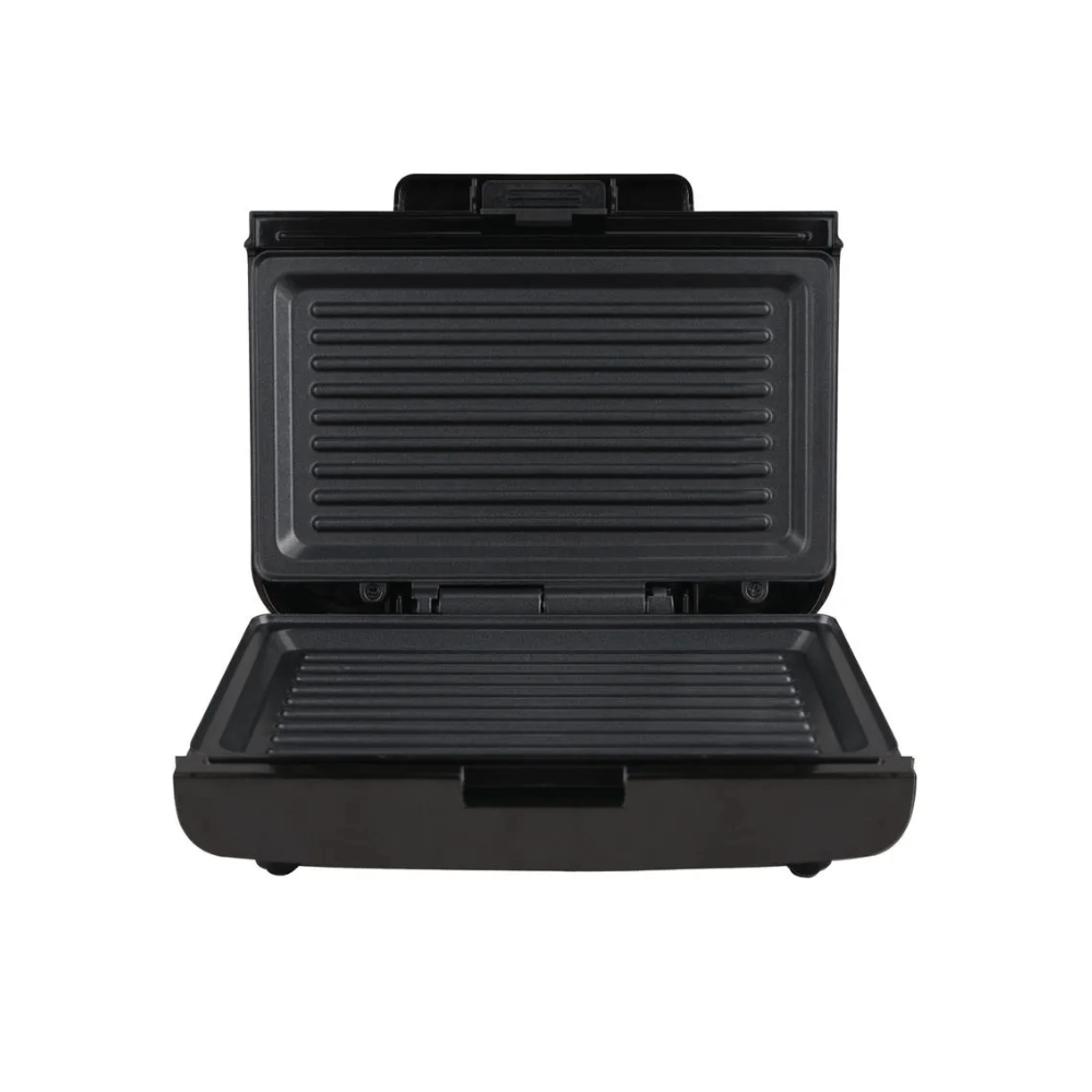Sanduchera Grill Platos Antiadherentes 2 Puestos Compacta Rapida Negro
