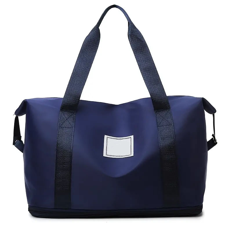 Maleta Bolso Viaje Ligero Expandible Plegable Morral Versatil Azul Oscuro MT204
