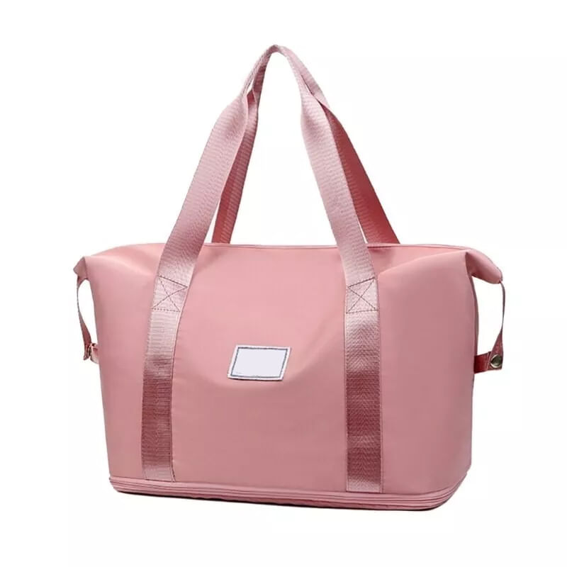Maleta Bolso Viaje Ligero Expandible Plegable Morral Versatil Rosado MT204