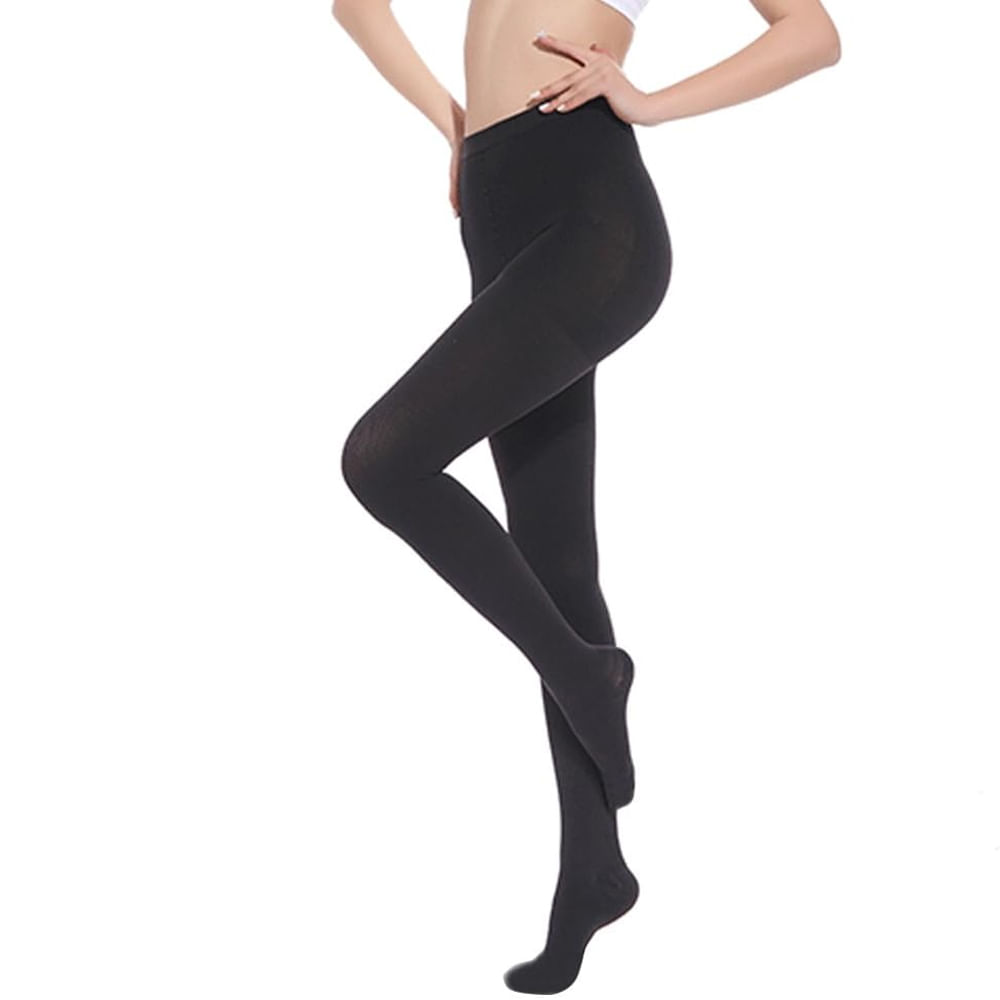Medias termicas Mallas Opacas Pantimedias Calidas Mujer Negras 185g