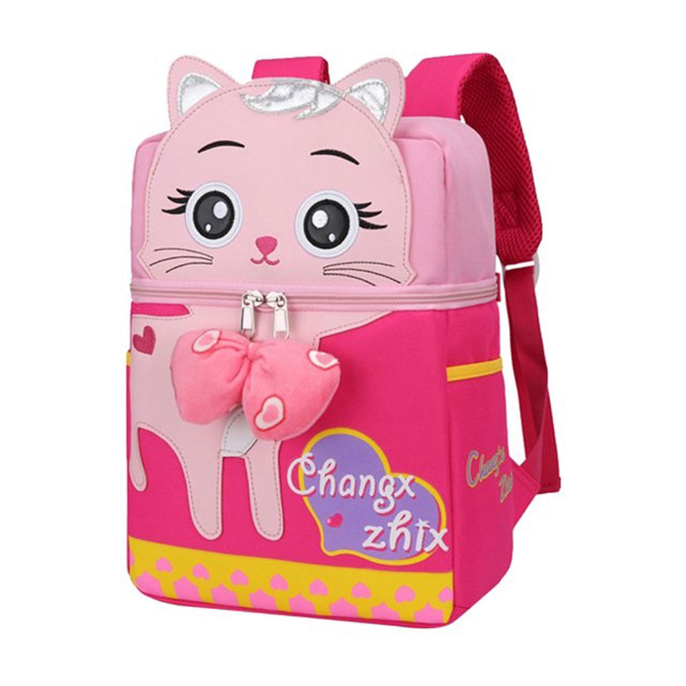 Mini Maleta Mochila Infantil Dinujos Animados3D Animales Gato RS