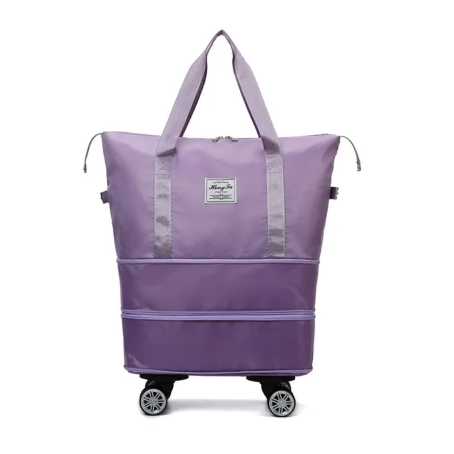 Maleta Plegable Morral Equipaje Ruedas Viaje Versatil Morado MT203
