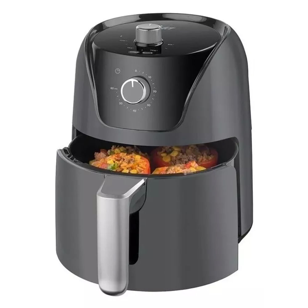 Freidora Aire Bandeja Extraible Antiadherente 4 Lts 200°C Temporizador