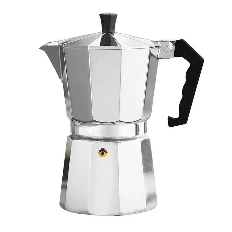 Cafetera Tipo Italiana Aluminio 12 Tazas Cafe Express Plateado 124