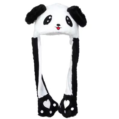 Gorro Oso Panda Orejas Moviles Sombrero Peluche Invierno Calido