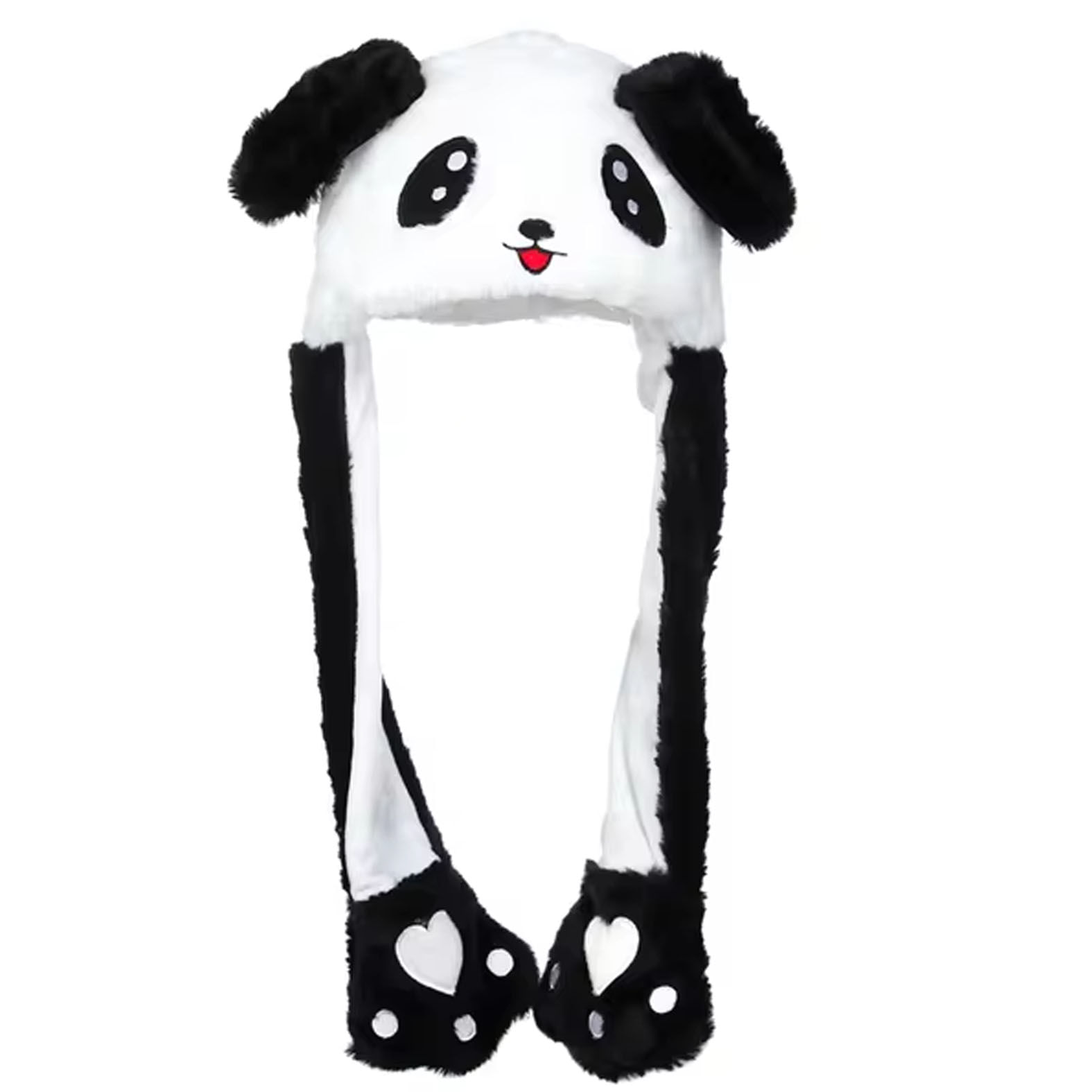 Gorro Oso Panda Orejas Moviles Sombrero Peluche Invierno Calido