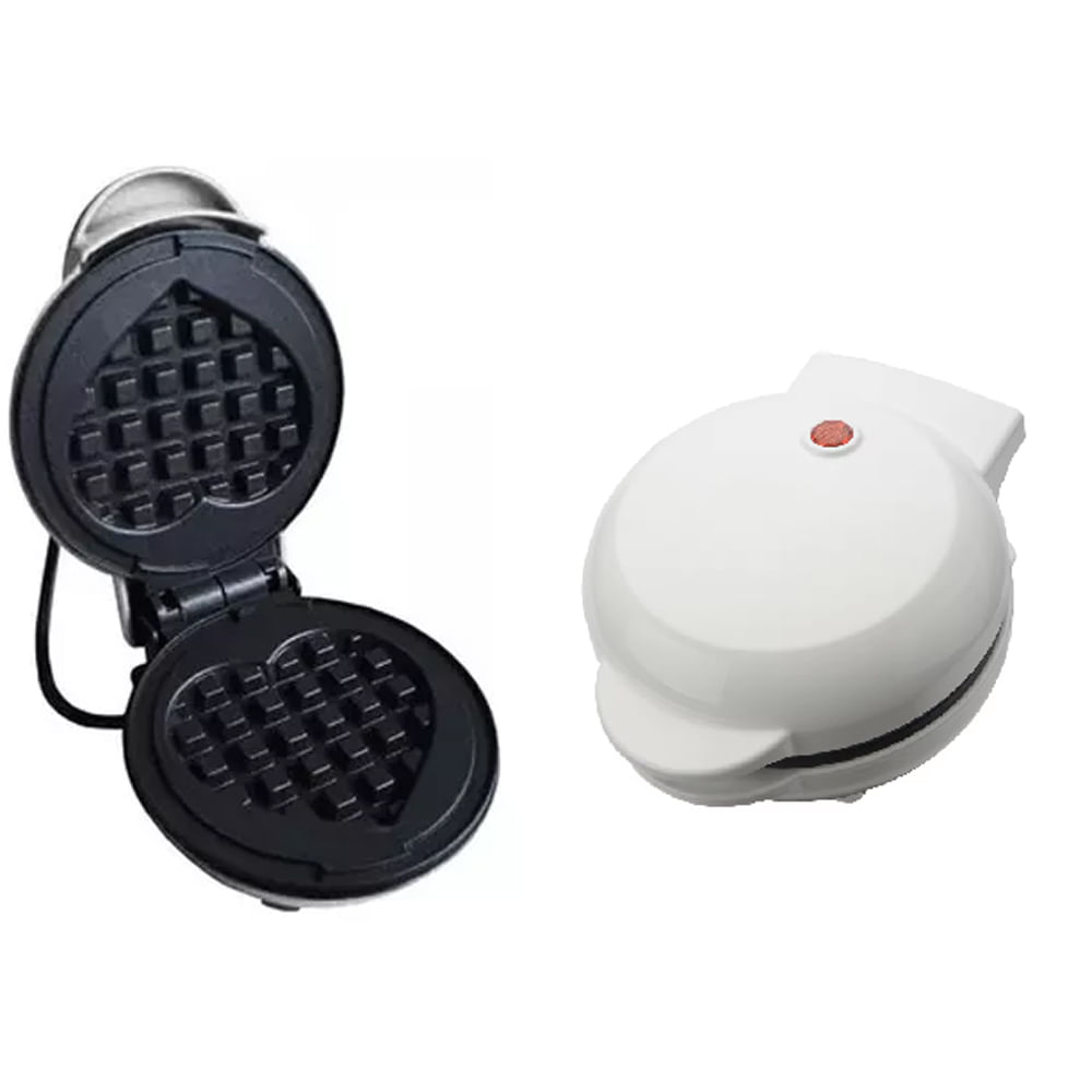 Maquina Waflera Corazon Waflera Electrica Desayuno Waffle Blanca WQ603B
