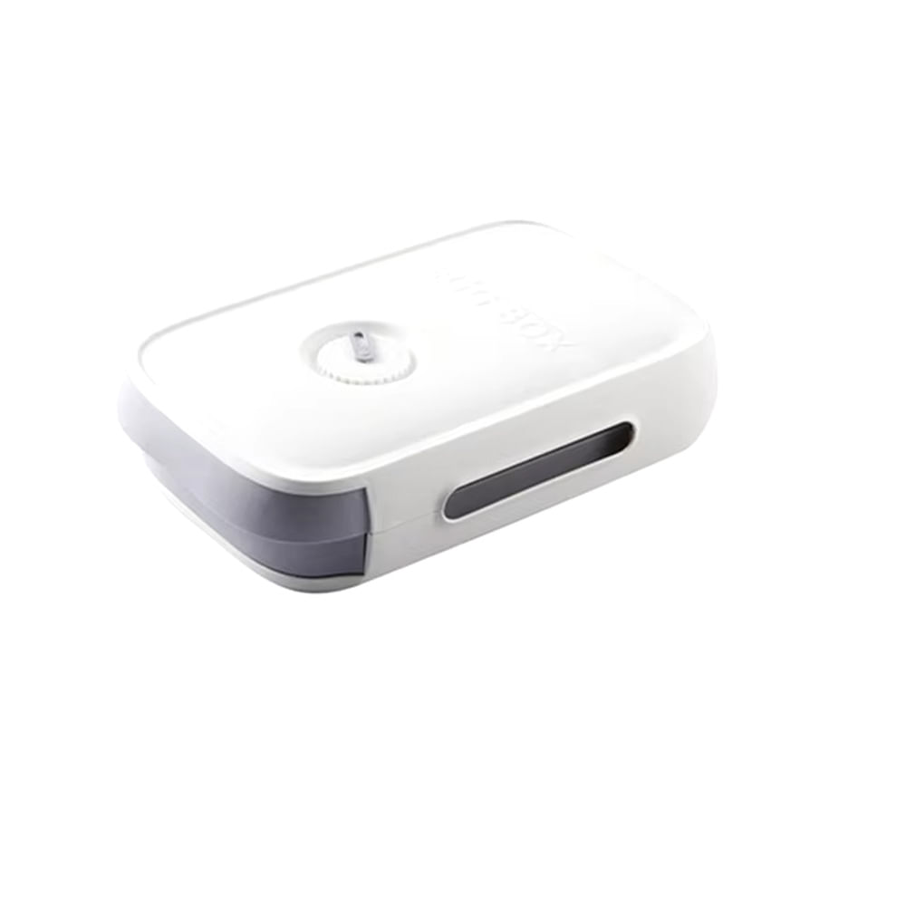 Organizador Huevos Tapa Refrigerador Almacenamiento Apilable Blanco