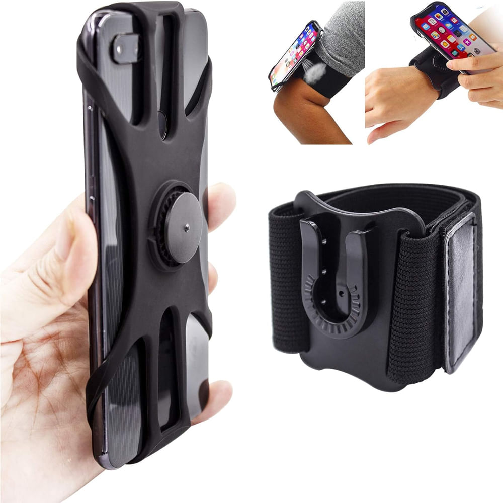 Holder Araña Mano Brazalete Celular 2 en 1 Accesorio Deporte
