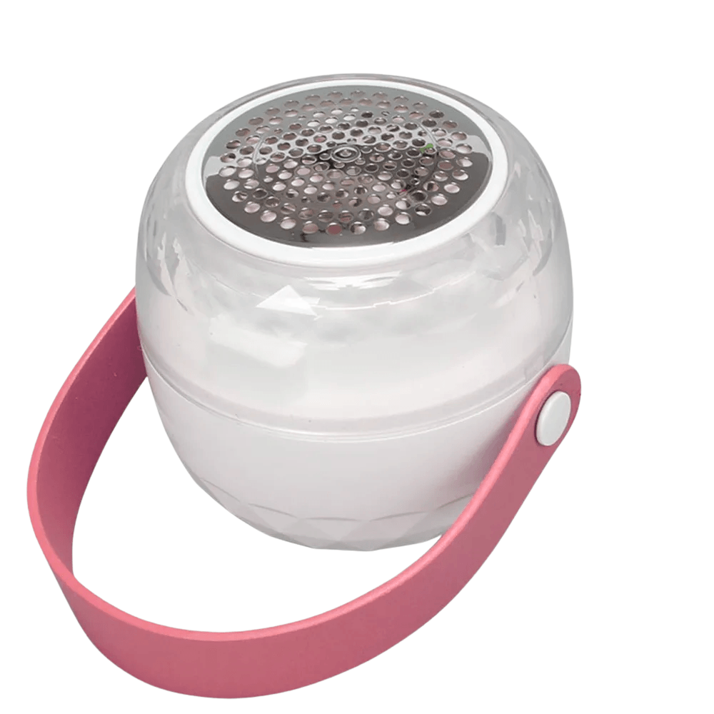 Quita Pelusa Electrico Manual Recargable USB Portatil Redondo Rosa