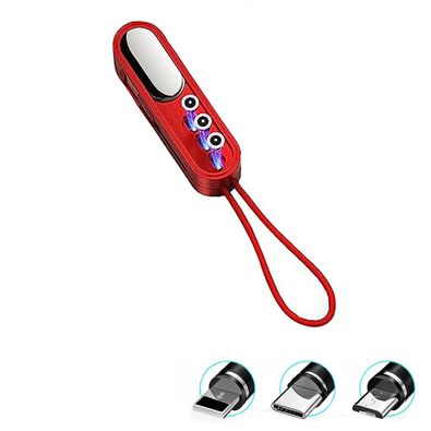 Power Bank 3en1 Carga iphone tipo C Retractil USB Cable