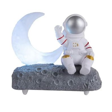 Lampara Parlante BT Astronauta Dorado Altavoz Bluetooth Speaker