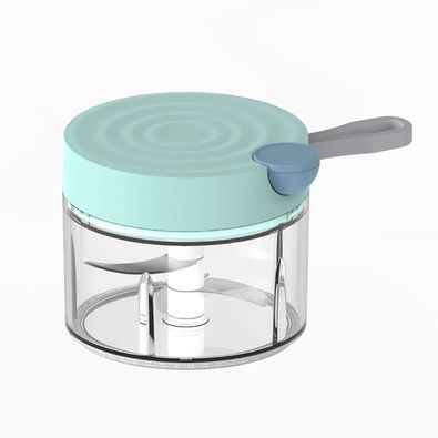 Mini Picatodo Manual Azul Cortador Verduras Picador Manual Cocina
