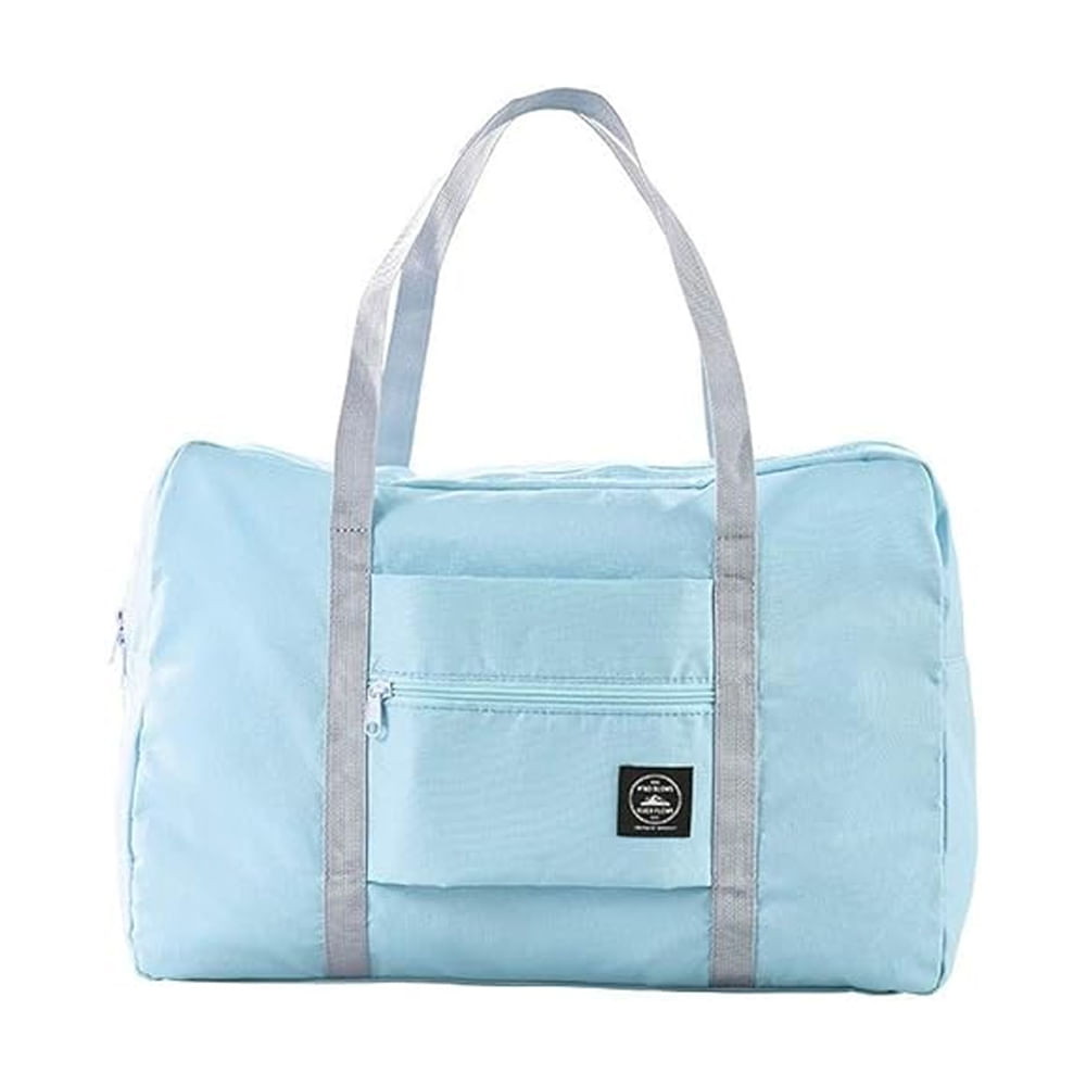 Bolsa Almacenamiento Viaje Gran Capacidad Plegable Ligera Portatil Azul