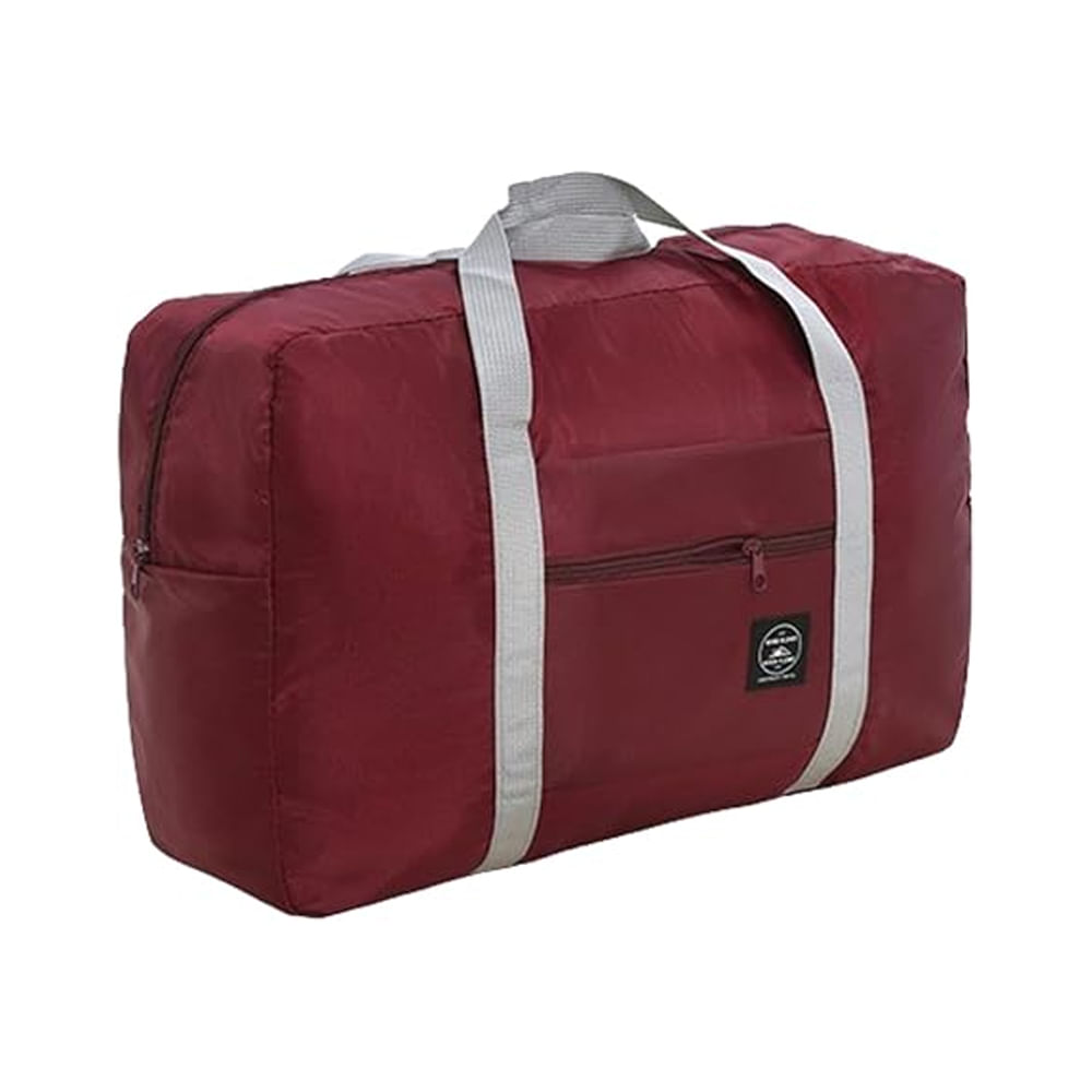 Bolsa Almacenamiento Viaje Gran Capacidad Plegable Ligera Portatil Vinotinto
