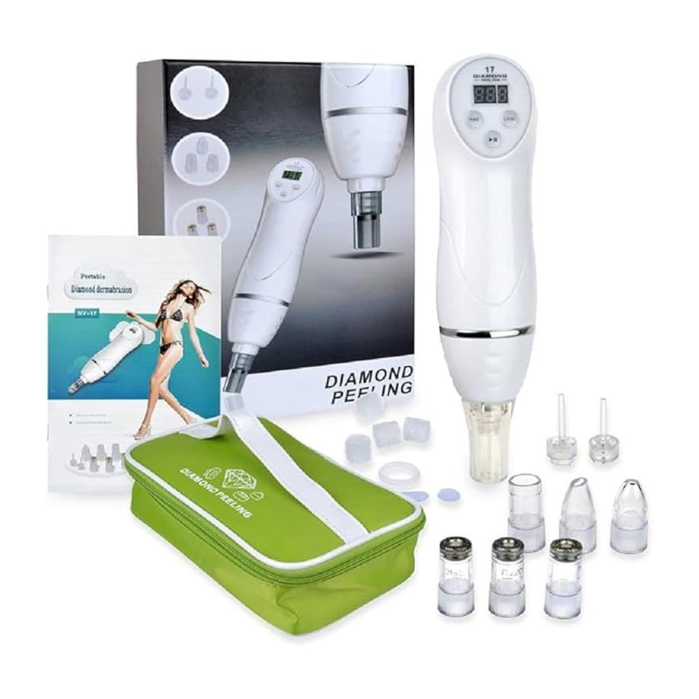 Limpiador Facial Diamond Peeling NV17 Hidrata Extractor Portatil