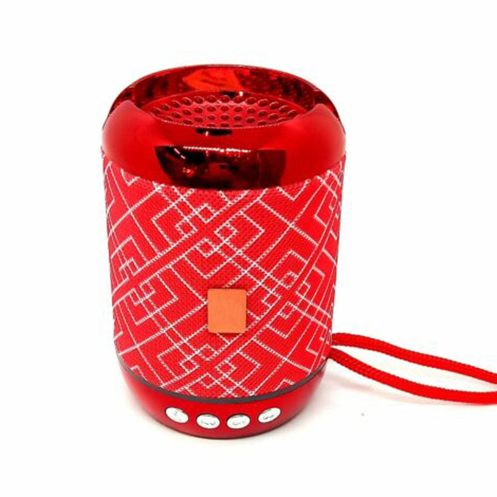 Mini Parlante Bluetooth Inalambrico Rojo Bocina USB SD FM 5w Generico