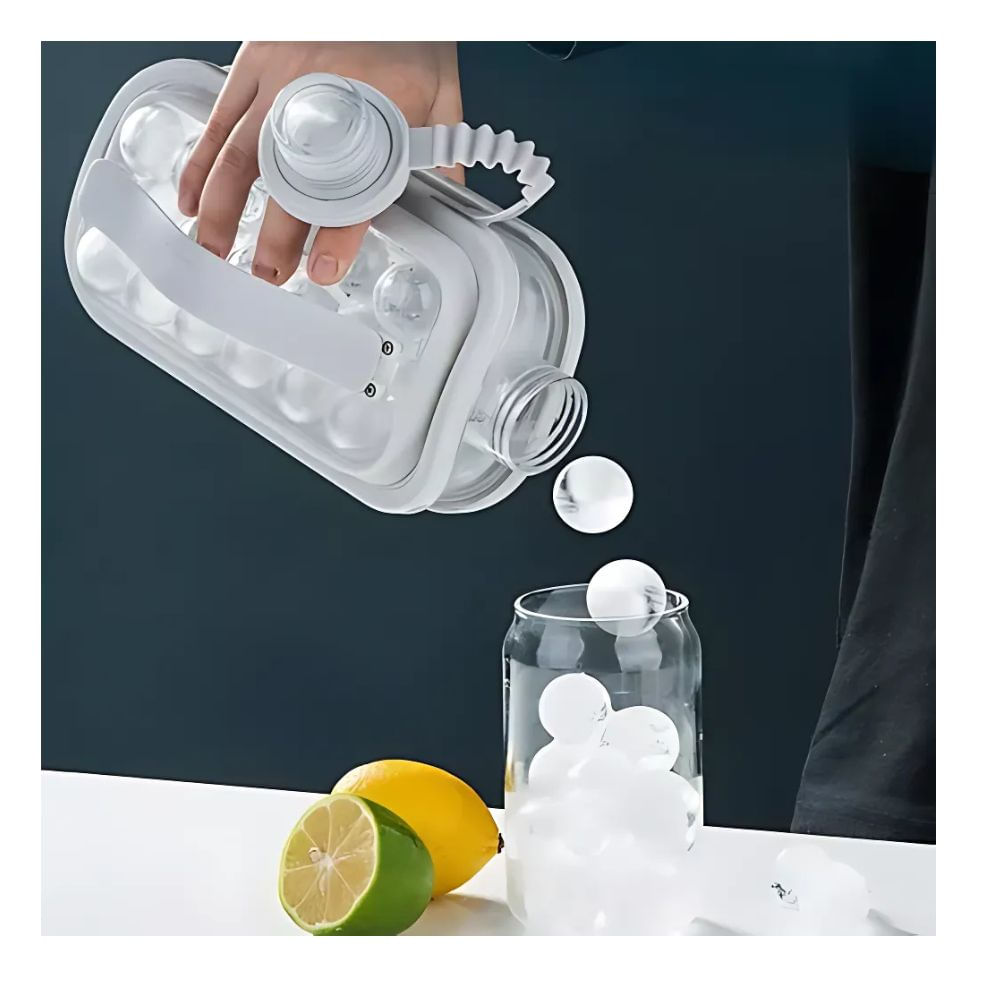 Hielera Molde Silicona Hielo Botella Bolas Cocina Bebidas