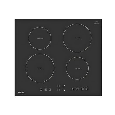Estufa Induccion Cuatro Puestos Superficie Vidrio Templado Cocina