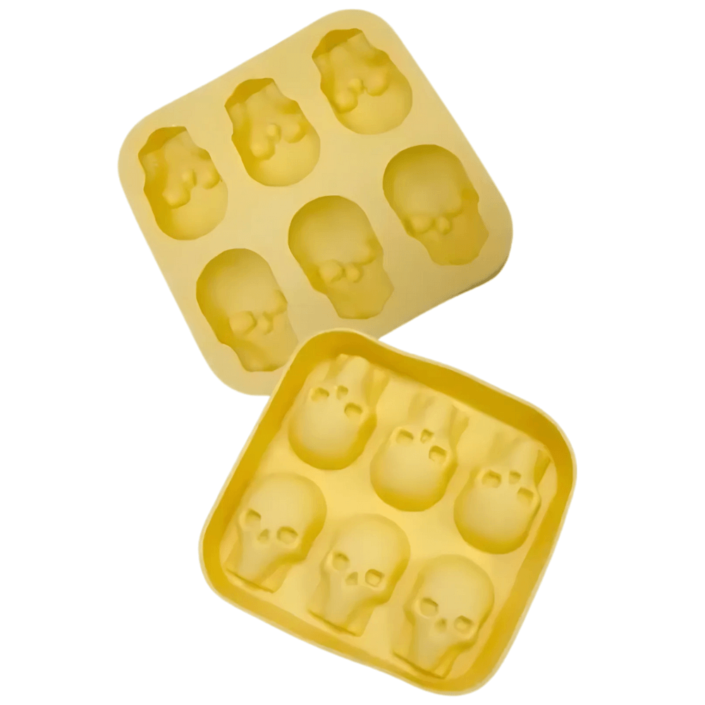 Molde Silicona Hielo Calavera Creativo Reutilizable Decoracion Bebidas