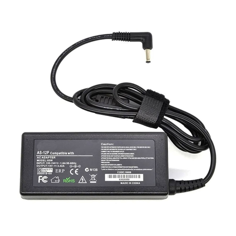 Cargador PC Compatible ASUS 19v 1.75A  Portatil Alambrico Pared